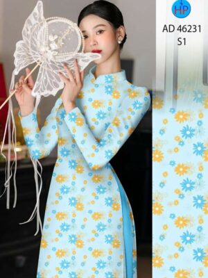 Vải Áo Dài Hoa Đều AD 46231