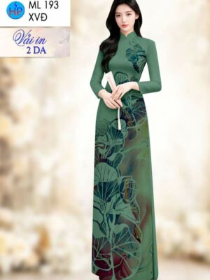 Vải Áo Dài Hoa Sen AD ML193