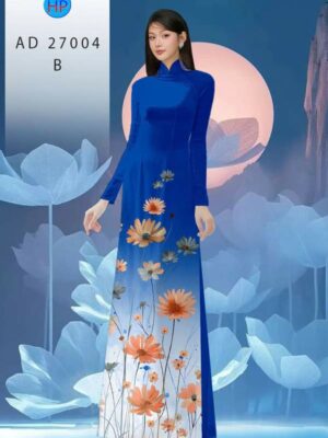 Vải Áo Dài Hoa Cúc AD 27004