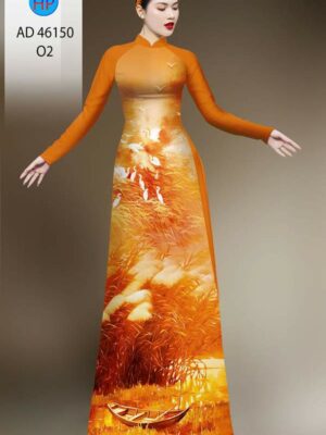 Vải Áo Dài Phong Cảnh AD 46150