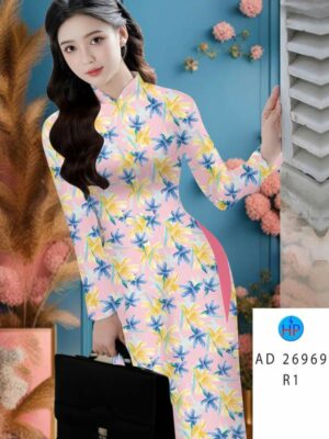 Vải Áo Dài Hoa Đều AD 26969