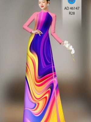 Vải Áo Dài Hoa Văn AD 46147