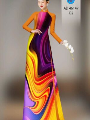 Vải Áo Dài Hoa Văn AD 46147