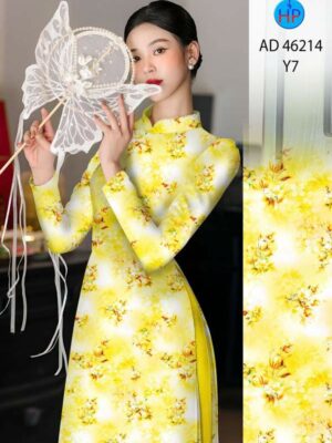 Vải Áo Dài Hoa Đều AD 46214