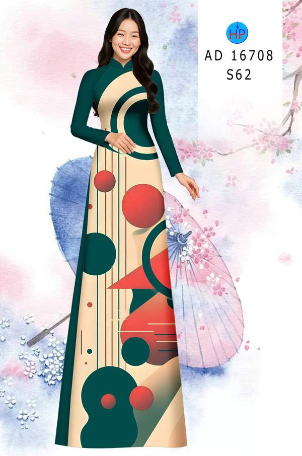 Vải Áo Dài Hoa Văn AD 16708