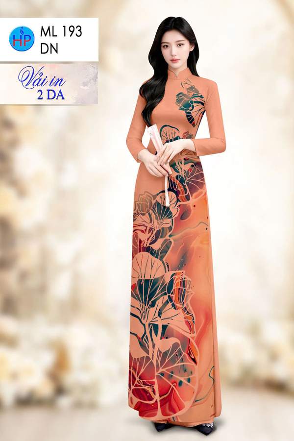 Vải Áo Dài Hoa Sen AD ML193