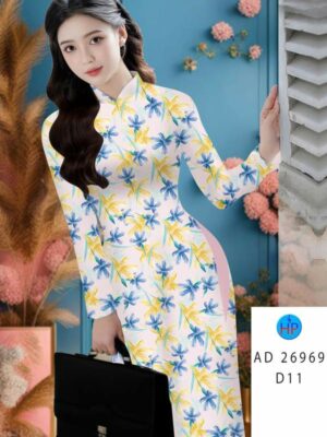 Vải Áo Dài Hoa Đều AD 26969