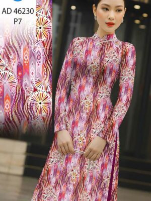 Vải Áo Dài Hoa Văn AD 46230