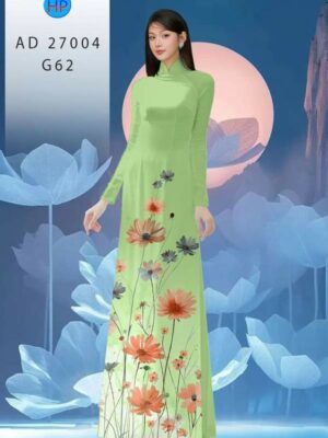Vải Áo Dài Hoa Cúc AD 27004