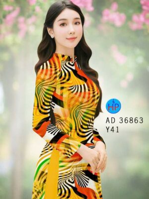 Vải Áo Dài Hoa Văn AD 36863