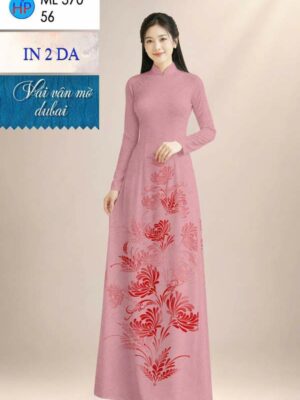 Vải Áo Dài Hoa In 4D AD ML370