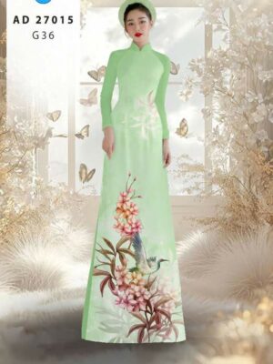 Vải Áo Dài Chim Hạc AD 27015