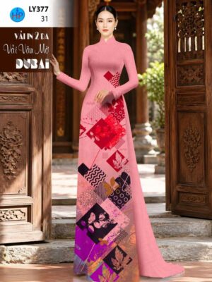 Vải Áo Dài Hoa Văn AD LY377