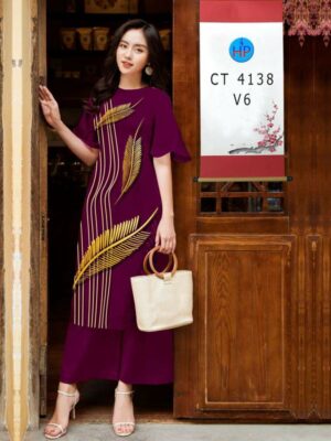 Vải Áo Dài Hoa In 3D AD CT4138