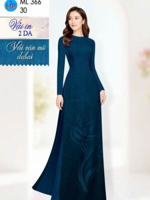 Vải Áo Dài Hoa in 4D AD ML366