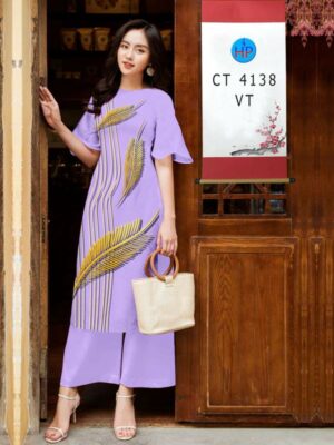 Vải Áo Dài Hoa In 3D AD CT4138
