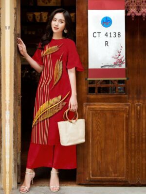 Vải Áo Dài Hoa In 3D AD CT4138