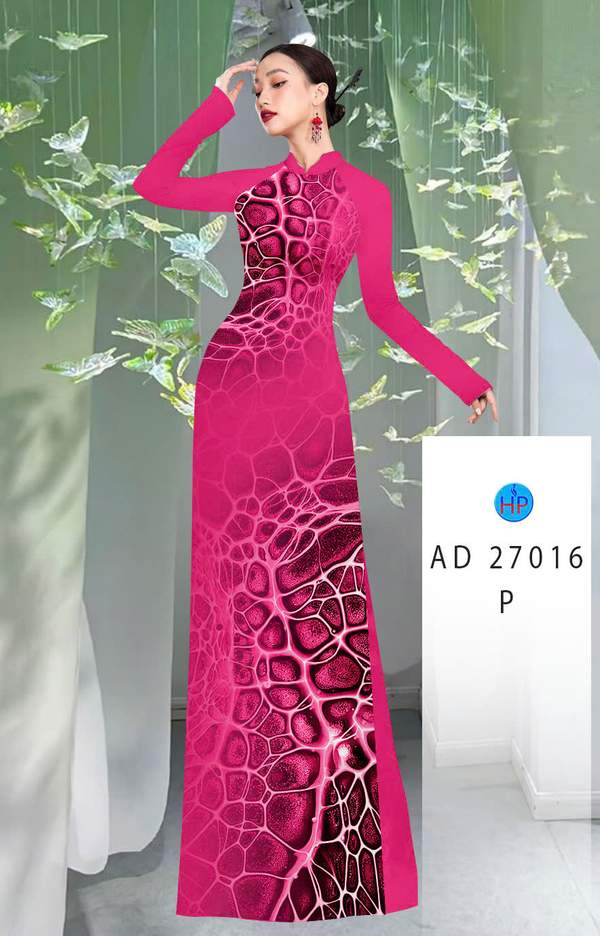 Vải Áo Dài Hoa Văn AD 27016