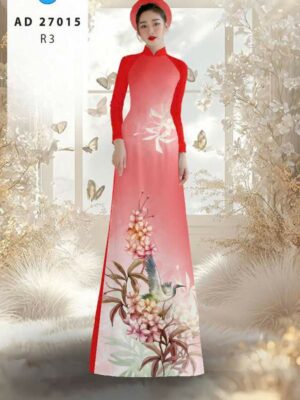 Vải Áo Dài Chim Hạc AD 27015