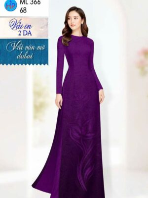 Vải Áo Dài Hoa in 4D AD ML366