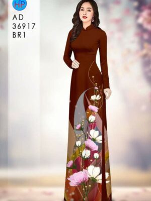 Vải Áo Dài Hoa Cúc AD 36917