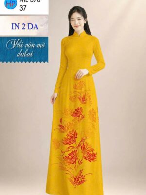 Vải Áo Dài Hoa In 4D AD ML370