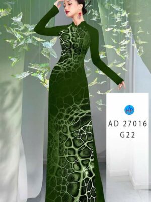 Vải Áo Dài Hoa Văn AD 27016
