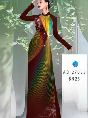 Vải Áo Dài Hoa Văn AD 27035