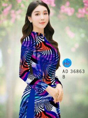 Vải Áo Dài Hoa Văn AD 36863