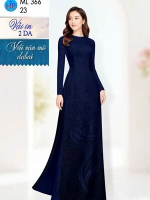 Vải Áo Dài Hoa in 4D AD ML366