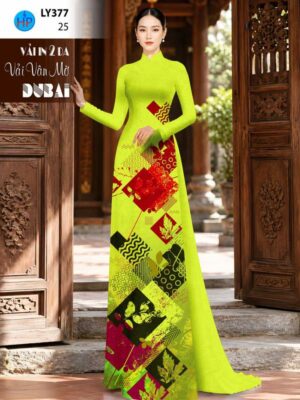 Vải Áo Dài Hoa Văn AD LY377