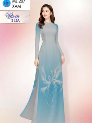 Vải Áo Dài In 2 Da AD ML207