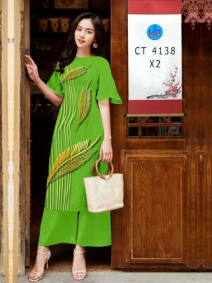 Vải Áo Dài Hoa In 3D AD CT4138