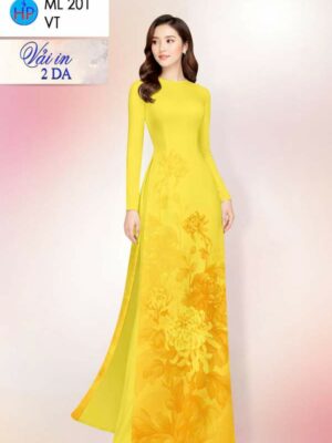 Vải Áo Dài Hoa Cúc AD ML201