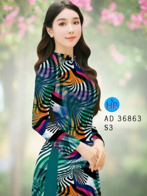 Vải Áo Dài Hoa Văn AD 36863