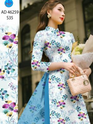 Vải Áo Dài Hoa Đều AD 46259