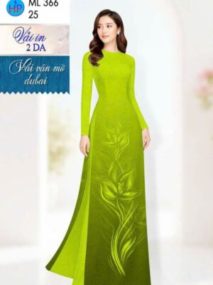 Vải Áo Dài Hoa in 4D AD ML366