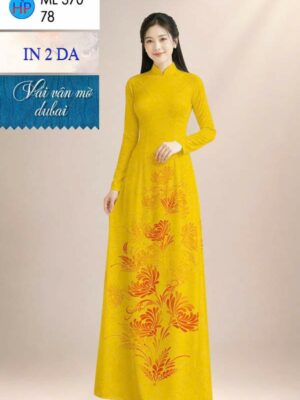 Vải Áo Dài Hoa In 4D AD ML370