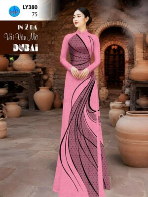 Vải Áo Dài In 2 Da AD LY380