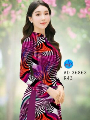 Vải Áo Dài Hoa Văn AD 36863