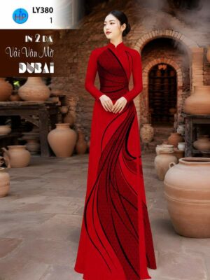 Vải Áo Dài In 2 Da AD LY380
