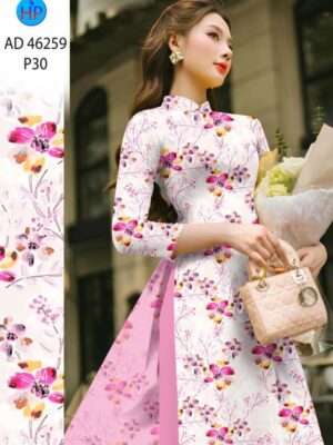 Vải Áo Dài Hoa Đều AD 46259