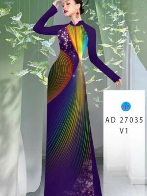 Vải Áo Dài Hoa Văn AD 27035