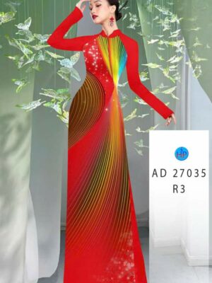 Vải Áo Dài Hoa Văn AD 27035