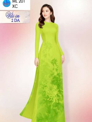 Vải Áo Dài Hoa Cúc AD ML201