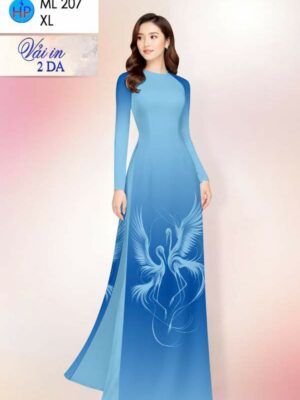 Vải Áo Dài In 2 Da AD ML207