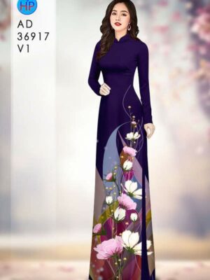 Vải Áo Dài Hoa Cúc AD 36917