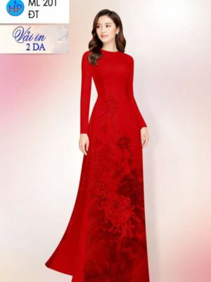 Vải Áo Dài Hoa Cúc AD ML201