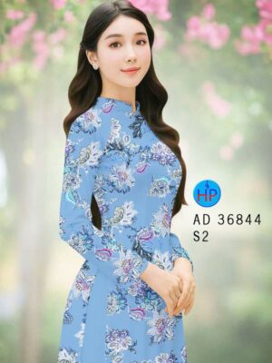 Vải Áo Dài Hoa Đều AD 36844