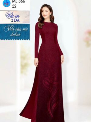 Vải Áo Dài Hoa in 4D AD ML366